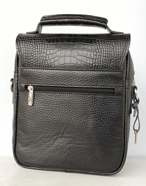 نمای پشت کیف رو دوشی چرم گاوی اصل مدل R3